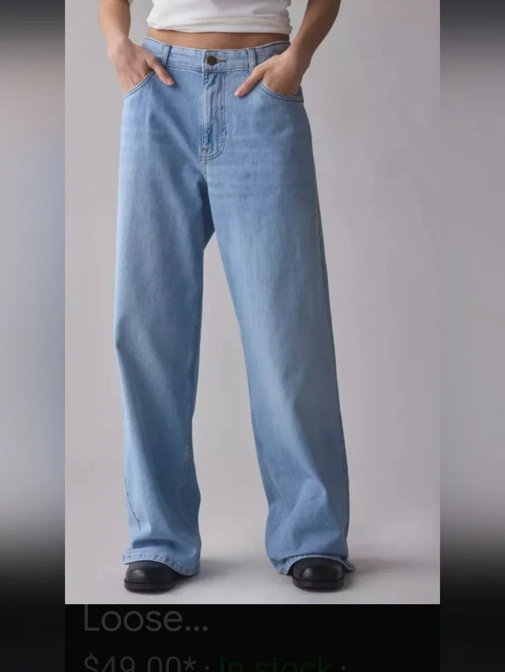 BDG Light Blue Wide Leg Jeans